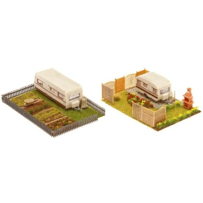Image of FALLER FA180495 2 allotment gardens with caravan