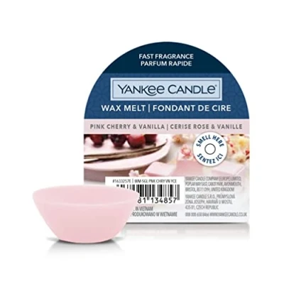 Image of Yankee Candle Pink Cherry &amp; Vanilla Wax Melt