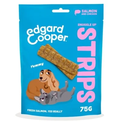 Image of Edgard Cooper Natural Dog treats Banana Bravo Biscuits (1 x 400g box), Grain Free, Plant based Treats, training packed with fresh fruit