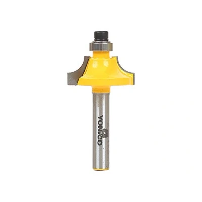 Image of Yonico 13172q Round Over Bead Edge Forming Router Bit, Radius: 1/4&quot; Shank