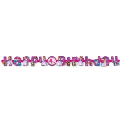 Image of Amscan Sofia First Age Letter Banner Party Accessory