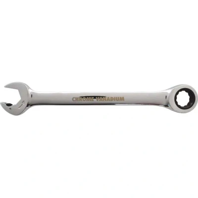 Image of Yamoto Ratcheting Combination Spanner/Wrench 15mm Chrome Vanadium (12 Point)