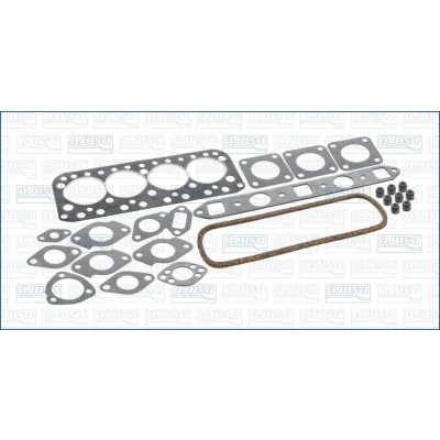 Image of 28G82, 32022003, 5012951, 5012952, 75061756 Gasket Set, cylinder head AJUSA 52000100 with gasket, valve stem seals