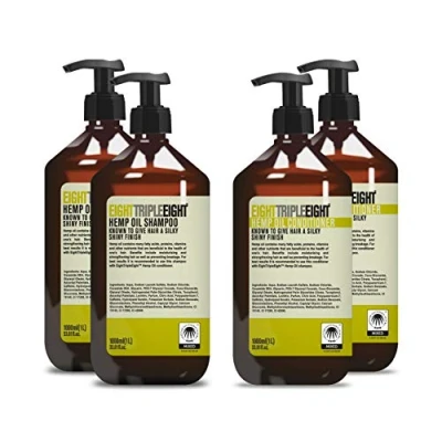 Image of Eight Triple Hemp Oil 2x Shampoo &amp; Conditioner 1L