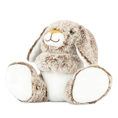Image of GOGOPO Sitting Rabbit Stuffed Animal Plush Toy Fluffy Burrow Bunny Soft Gift for Kids 20cm