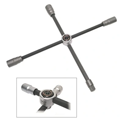Image of BGS 1456 Wheel Wrench, foldable for Cars Square 17 x 19 21 12.5 mm (1/2&quot;)