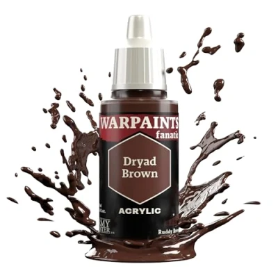 Image of The Army Painter Browns &amp; Neutrals Warpaints Fanatic 18ml Acrylic Paints (Dryad Brown)