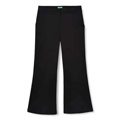 Image of United Colors of Benetton Women&#039;s Trousers 4WWDDF029, Black 700, 50