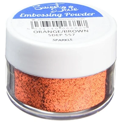 Image of Sweet Dixie Embossing Powder Orange/Brown Sparkle, Synthetic Material, 4 x 3 cm