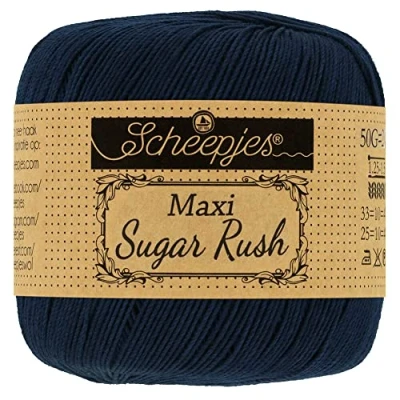 Image of Scheepjes Maxi Sugar Rush 124 Ultramarine Yarn 10x50g