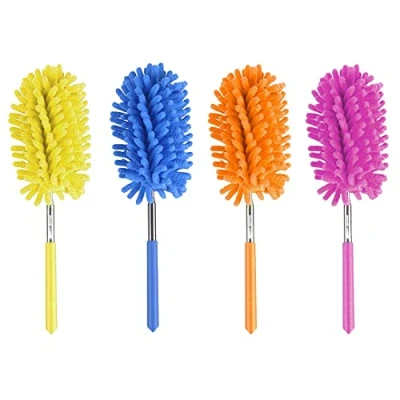 Image of Feather Duster Microfibre Extendable Telescopic Washable Dusting Brush Pole Cleaning (Pack of 1)