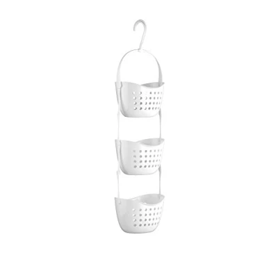 Image of Premier Housewares 3 Tier Shower Caddy White, W22 x D16 H83cm