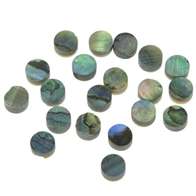 Image of KAISH 20pcs 4x2mm Natural Paua Abalone Shell Guitar Inlay Fingerboard Dots