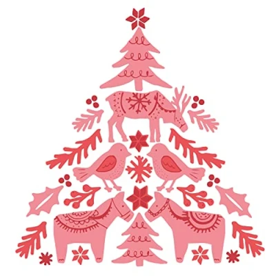 Image of Sizzix Layered Clear Stamps 3PK Folk Tree by Olivia Rose, One Size
