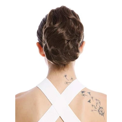 Image of WIG ME UP 1028 V 8 Ponytail Hairpiece Extensions short great volume wavy medium brown 8inch
