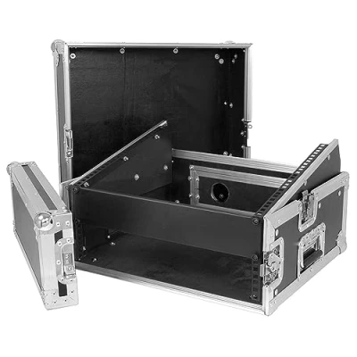Image of Power Dynamics Mixer Rack Case 8x2 19&quot; Units Mobile DJ Disco Equipment Protective Travel