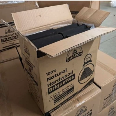 Image of BBQ Hex Briquette charcoal Premium Restaurant Grade 10kg box No Added binders or chemicals 100% natural last more than 4 times longer regular