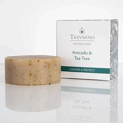 Image of Trevarno Natural Avocado &amp; Tea Tree Handmade Soap 75g