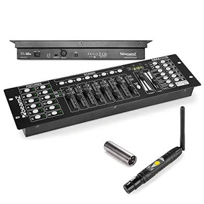 Image of Power Dynamics BeamZ Wireless DMX Controller, 192 Channel with 8 Faders, 19&quot; Rack Mount, DJ Stage Lighting Control