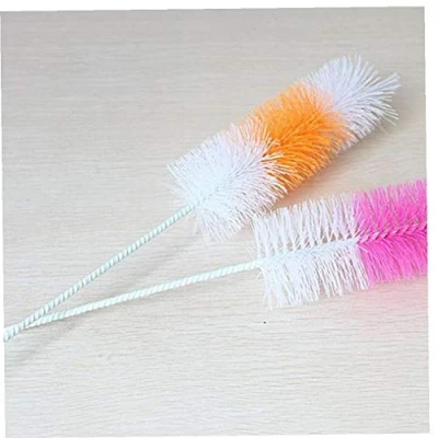 Image of 1pc Bottle Cup Brush with Flexible Long Handle Kitchen Glass Washing Tool for Narrow Neck Bottles Random Color 30cm