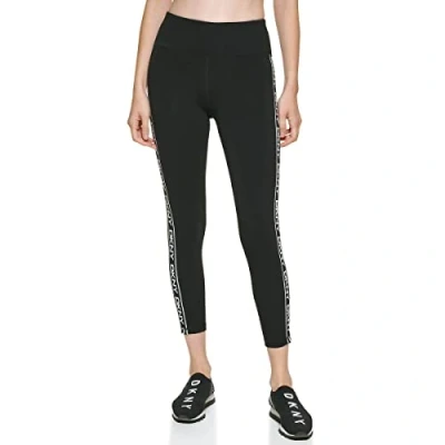 Image of Anjetan Women&#039;s DKNY Sport High Waist 7/8 Lenght Legging W/Logo Taping, Multicolor, Extra Small