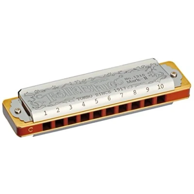 Image of Tombo Mundharmonika Folk Blues MKII, Major Diatonic, 10 Kanzellen, Hoch G Dur
