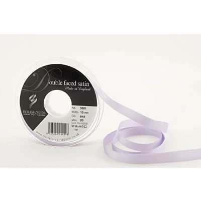 Image of Berisfords 3501 Double Satin Ribbon, Orchid, 10 mm
