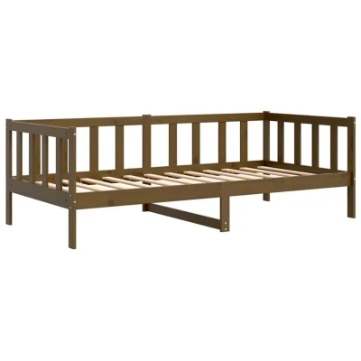 Image of vidaXL Day Bed without Mattress Honey Brown Solid Wood Pine 90x200cm