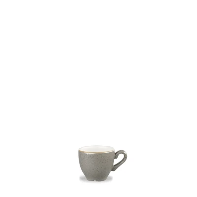 Image of Churchill Stonecast Espresso Cup 100ml 3.5oz Peppercorn Grey Pack of 12
