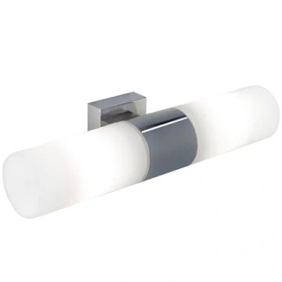 Image of Nordlux Tangens Double Wall Light Chrome Indoor E14 Homeware Lighting Décor 220 240V IP44 Class 2 (Double Isolated)