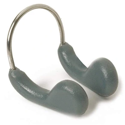 Image of Speedo Unisex Competition Swimming Nose Clip Swim Essentials, Graphite, One Size