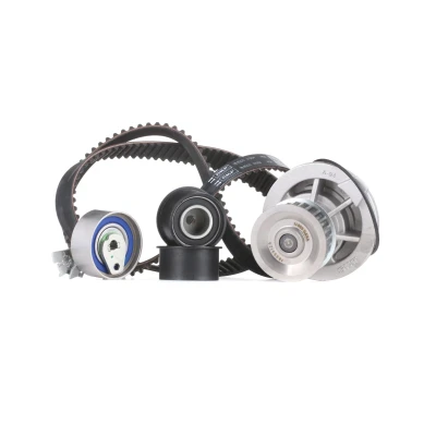Image of 09128738, 24409355, 92065902, 92065969 Water Pump + Timing Belt Kit SKF VKMC 05228 with gaskets/seals 171 rounded tooth profile Plastic
