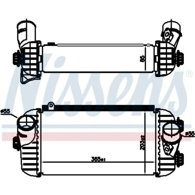 Image of 282702F700, 282712F700 Intercooler NISSENS 96187 without EGR valve KIA: SORENTO 3
