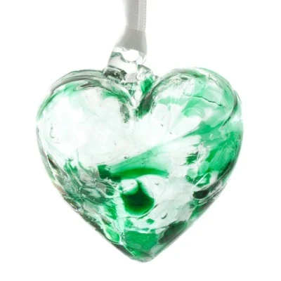 Image of The Milford Collection May Birthstone Emerald Heart
