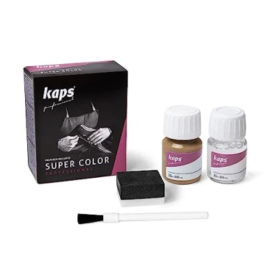 Image of Dye With Primer For Natural And Synthetic Leather Shoes, Kaps Super Color Preparer, 70 Colours, 25ml 0.85 fl. Oz., 120 Brown Sugar