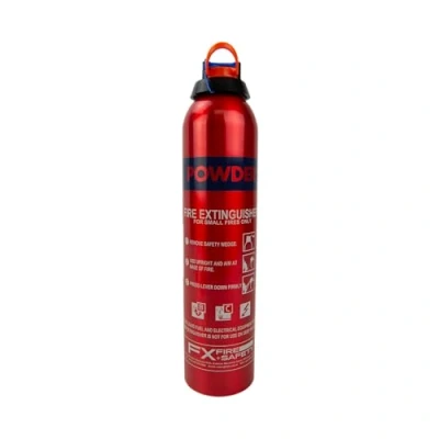 Image of AA 950g Fire Extinguisher AA1547 Uses BC Powder Small Fires Lightweight Easy To Use UK Made 5 Year Warranty
