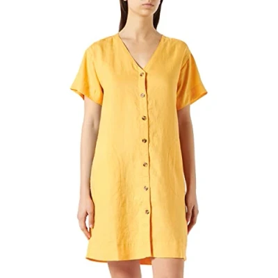 Image of Part Two Women&#039;s PaulinePW DR Dress Relaxed fit, Amber Yellow, 44