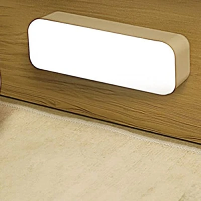 Image of Motion Sensor Wireless Wardrobe Light, LED Closet Light USB Rechargeable Cupboard Lights Under Cabinet Lighting Stick on Kitchen Stairs Hallway (Cold White)