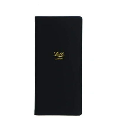 Image of Letts Icon Slim Pkt Address Book Black