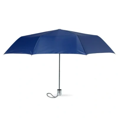Image of eBuyGB Mini Folding Compact with Pouch, Manual Opening Stick Umbrella, 94 cm, Navy Blue