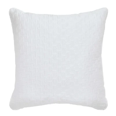 Image of Ted Baker T Quilted Sham Pillowcase 65x65cm White