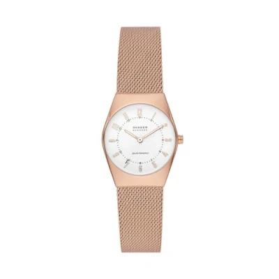Image of Skagen Grenen Lille Solar Powered Watch Rose goldcoloured, Women&#039;s, Size: One Size, gold coloured