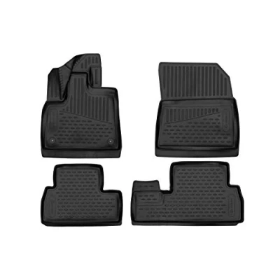 Image of Element Floor Mats Rubber for Vauxhall Combo E Life X19 2018 &gt; Minivan 5 Passenger Version 4 Pieces Black