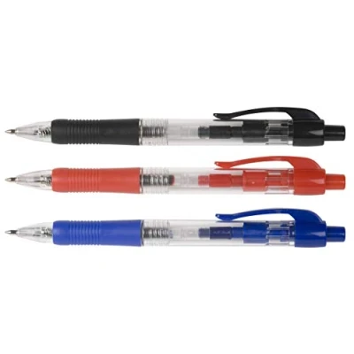 Image of Q Connect Retractable Ballpoint Pen Medium Blue (Pack of 10) KF00268