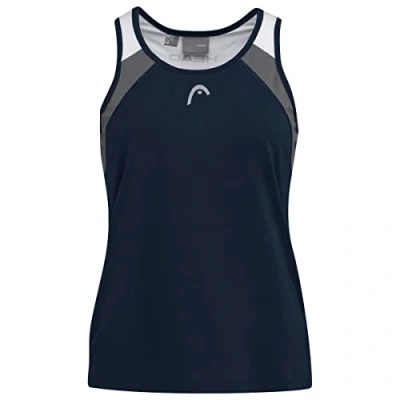 Image of HEAD Girl&#039;s Club 22 Tank Top, Tennis Shirt, Dark Blue, 152