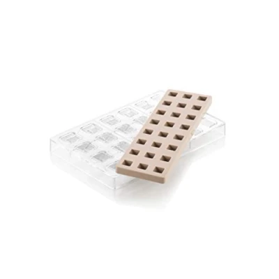 Image of Silikomart KIT Quadro 01 CH015 TRITAN Mould 25 X H 15 MM + ICH015 Silicon N. 24