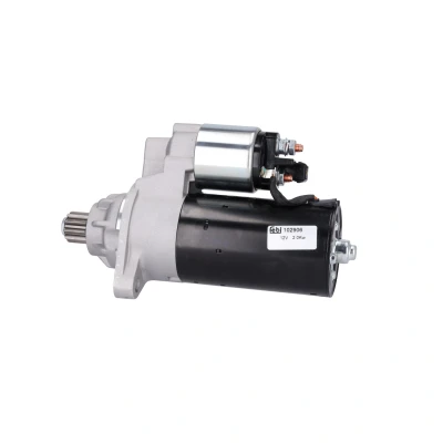 Image of 02M911023C, 02M911023D, 2M911023C, 2M911023D Starter motor FEBI BILSTEIN 102906 12V 2kW 10 VOLKSWAGEN: Golf 4, Polo IV Hatchback, New Beetle Hatchback