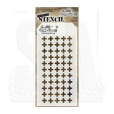 Image of Stampers Anonymous Tim Holtz Layered Stencil 4.125 inch x 8.5 Plus