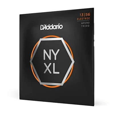 Image of D&#039;Addario Guitar Strings NYXL Electric NYXL1356W Unrivaled Strength, Tuning Stability, Enhanced Mid Range For 6 String Guitars 13 56 Medium Wound Third