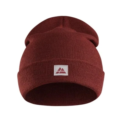 Image of DANISH ENDURANCE Recycled Beanie, Soft Knit Cuffed Warm Winter Beanie Hat Men &amp; Women, for Everyday or Outdoors, Unisex, Red